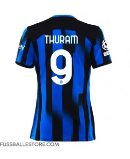 Günstige Inter Milan Marcus Thuram #9 Heimtrikot Damen 2023-24 Kurzarm